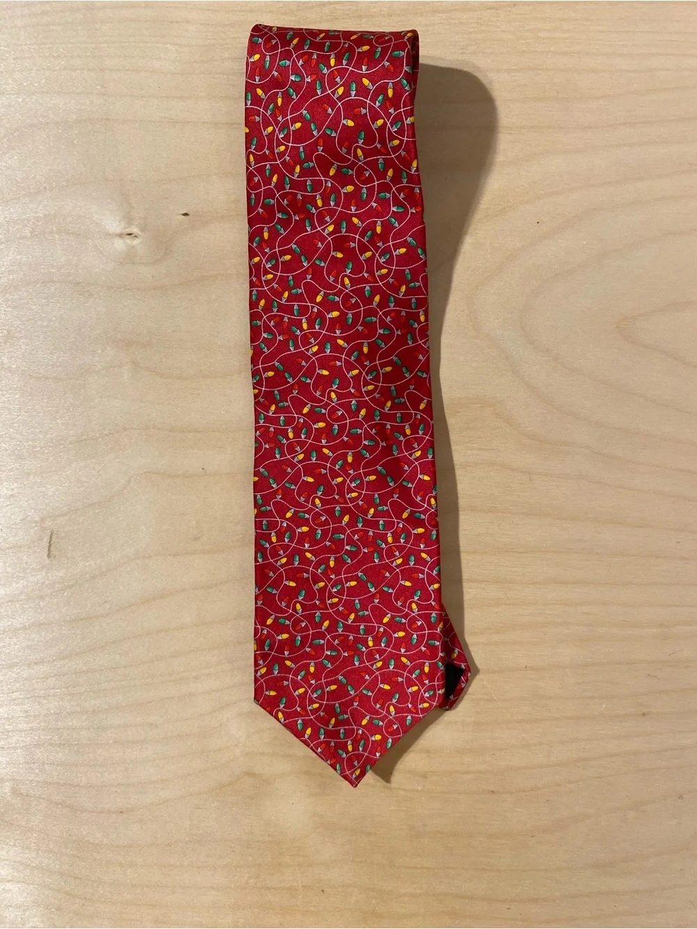 Holiday Traditions by MMG Hallmark Design Holiday Lights Pattern Men's Tie RO